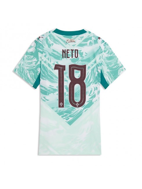 Portugal Pedro Neto #18 Replika Borta Kläder Dam VM 2026 Kortärmad Portugal Pedro Neto #18 Replika Borta Kläder Dam VM 2026 Kortärmad